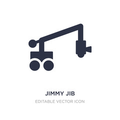 jimmy jib icon on white background. Simple element illustration from Cinema concept.