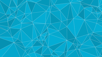 Triangles and lines connected vector tech background