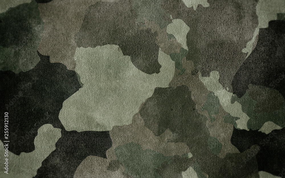 Wall mural camouflage pattern cloth texture. background and texture for design.