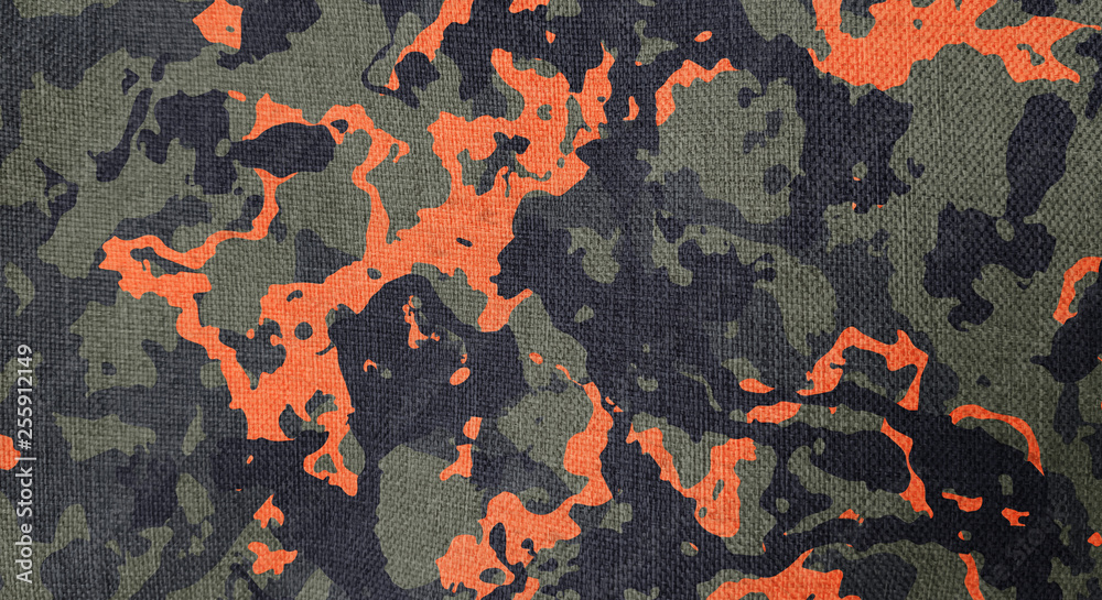 Wall mural camouflage pattern cloth texture. background and texture for design.