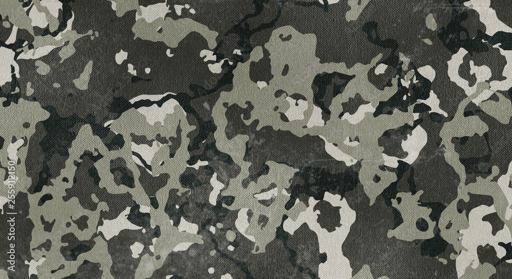 Wall mural camouflage pattern cloth texture. background and texture for design.