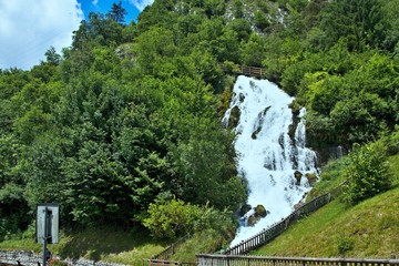 Italy-view of the waterfall Rio Bianco