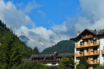 Fototapeta premium Italy-view from the Pejo Fonti