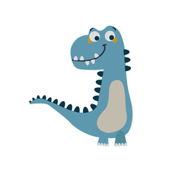 cute dinosaur drawn as vector for kids fashion 