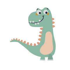 cute dinosaur drawn as vector for kids fashion 