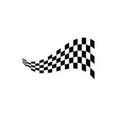 Fototapeta premium Modern Race Flag Background Template