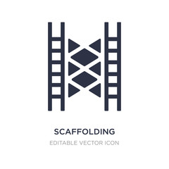 scaffolding icon on white background. Simple element illustration from Construction and tools concept.