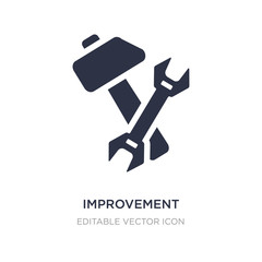 improvement icon on white background. Simple element illustration from Construction and tools concept.