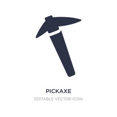 pickaxe icon on white background. Simple element illustration from Construction and tools concept.
