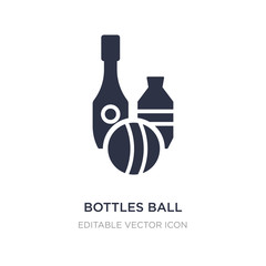bottles ball icon on white background. Simple element illustration from Entertainment concept.