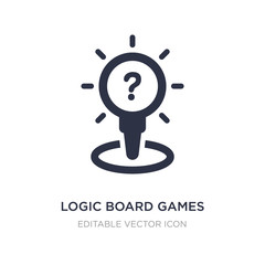 logic board games icon on white background. Simple element illustration from Entertainment concept.