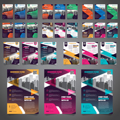 27 Set of Business Brochure Flyer Design Layout Template - Vector Eps10.	