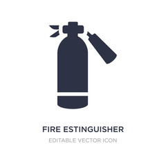 fire estinguisher icon on white background. Simple element illustration from General concept.