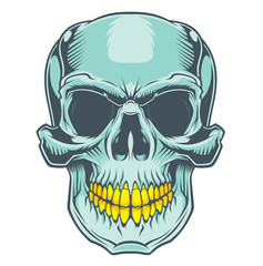 The smile of the skull.