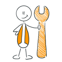 Handwerker, schraubenschlüssel