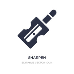 sharpen icon on white background. Simple element illustration from Miscellaneous concept.