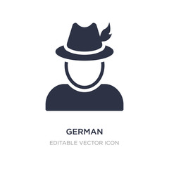 german icon on white background. Simple element illustration from Miscellaneous concept.