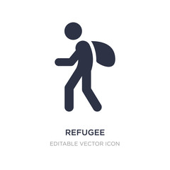 refugee icon on white background. Simple element illustration from Miscellaneous concept.