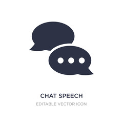 chat speech bubbles icon on white background. Simple element illustration from Multimedia concept.