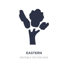 eastern cottonwood tree icon on white background. Simple element illustration from Nature concept.