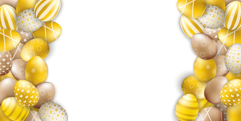 Noble Golden Easter Eggs Heap White Centre Header