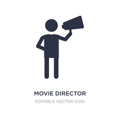 movie director icon on white background. Simple element illustration from People concept.