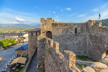 Fototapeta premium Ponferrada, Hiszpania. Cytadela zamku templariuszy