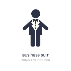 business suit icon on white background. Simple element illustration from People concept.