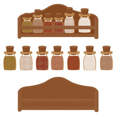 spice shelf vector