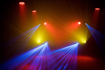 Rays of light in a dark room