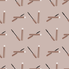 seamless pattern with mascara