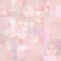 Triangle vector background. Can be used in cover design, book design, website background. Vector illustration. Pastel pink color.