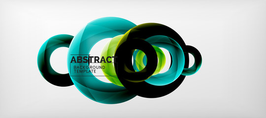 Vector circles abstract background