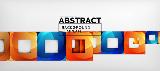 Abstract squares geometric background can be used in cover design, book design, website background