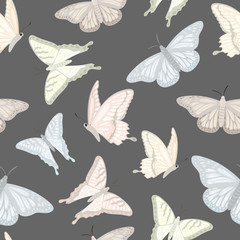 seamless pattern with butterflies