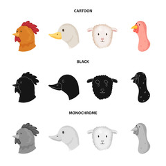 Vector illustration of agriculture and breeding symbol. Collection of agriculture and organic  stock vector illustration.