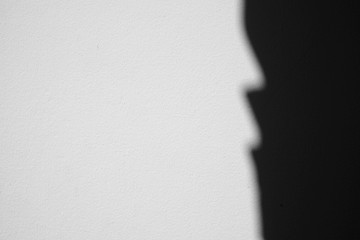 shadow on white wall