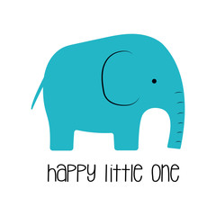 funny kids print elephant