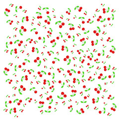 Pattern with cherries. - Illustration.
