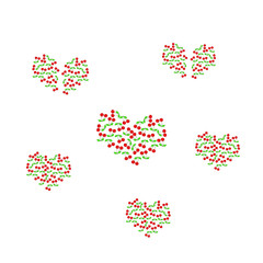 Pattern with cherries. - Illustration.