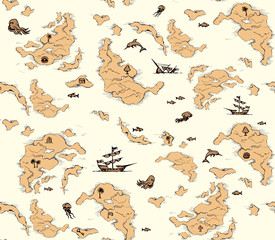 Geographic map. Vector drawing