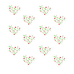 Pattern with cherries. - Illustration.