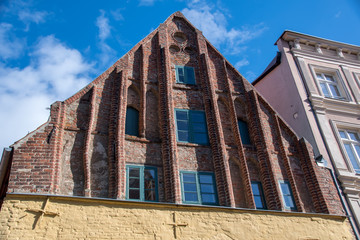 Historischer Erker in Stralsund
