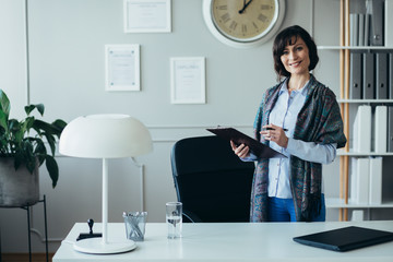 Psychotherapist waiting for patient in her room