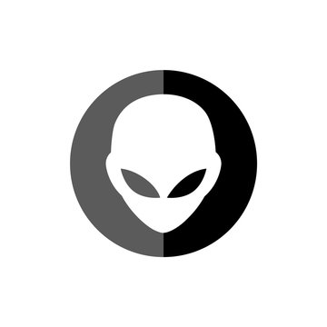 Alien face, Alien head icon