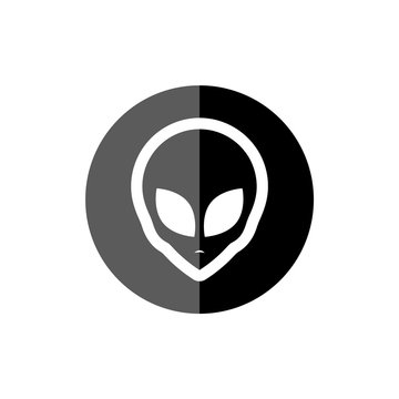 Alien face, Alien head icon
