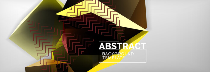 Minimalistic geometric abstract background