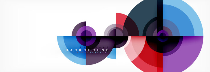 Fototapeta premium Abstract background circle design