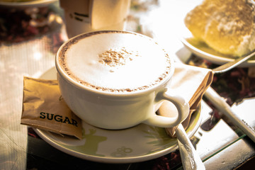 Drink coffee in the morning