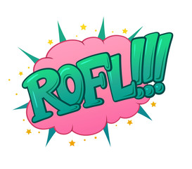 Comic style sticker